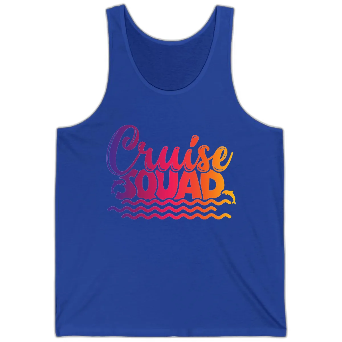 Cruise Squad Ocean Vibes Tank in True Royal