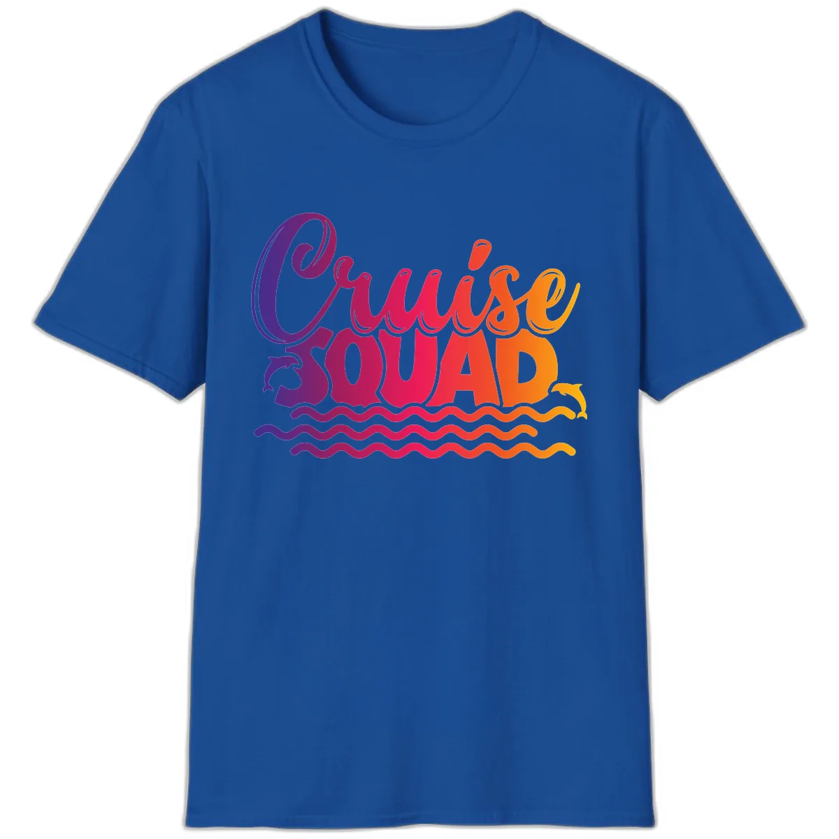 Cruise Squad Ocean Vibes T-Shirt in Royal
