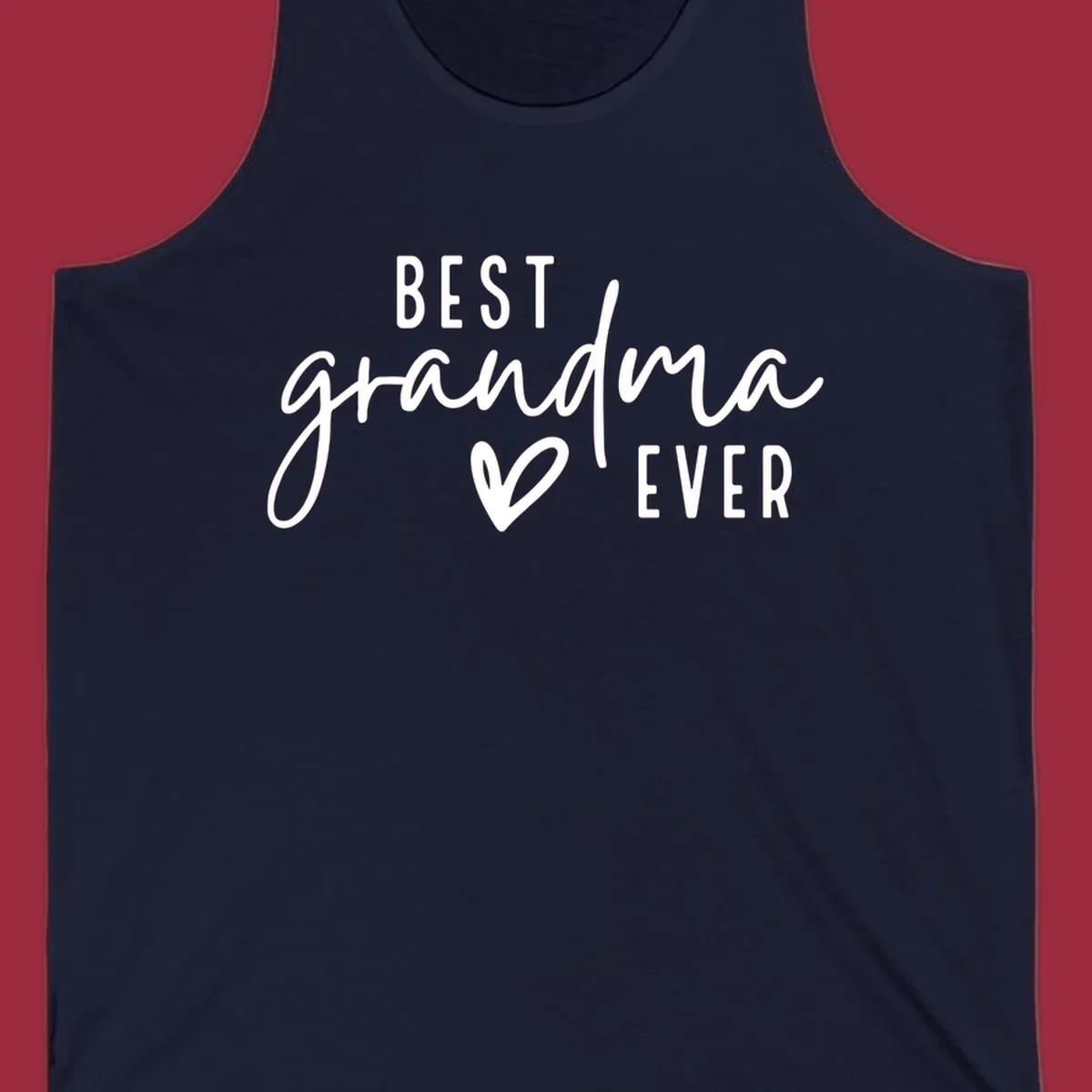 Best Grandma Ever text and heart design