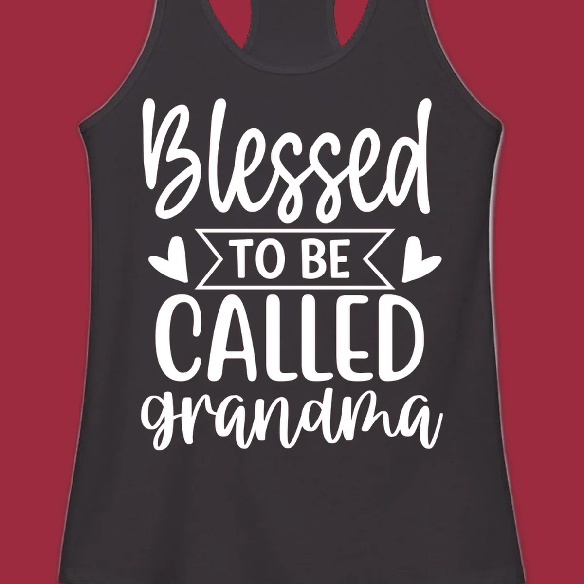 Blessed to be called grandma text with hearts
