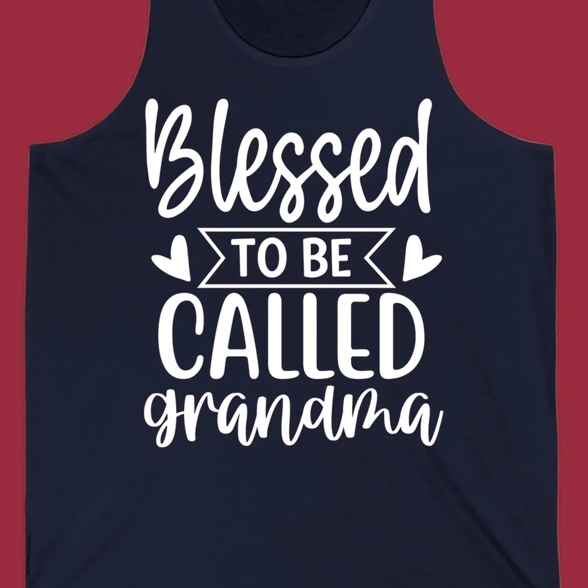 Blessed to be called grandma text with hearts