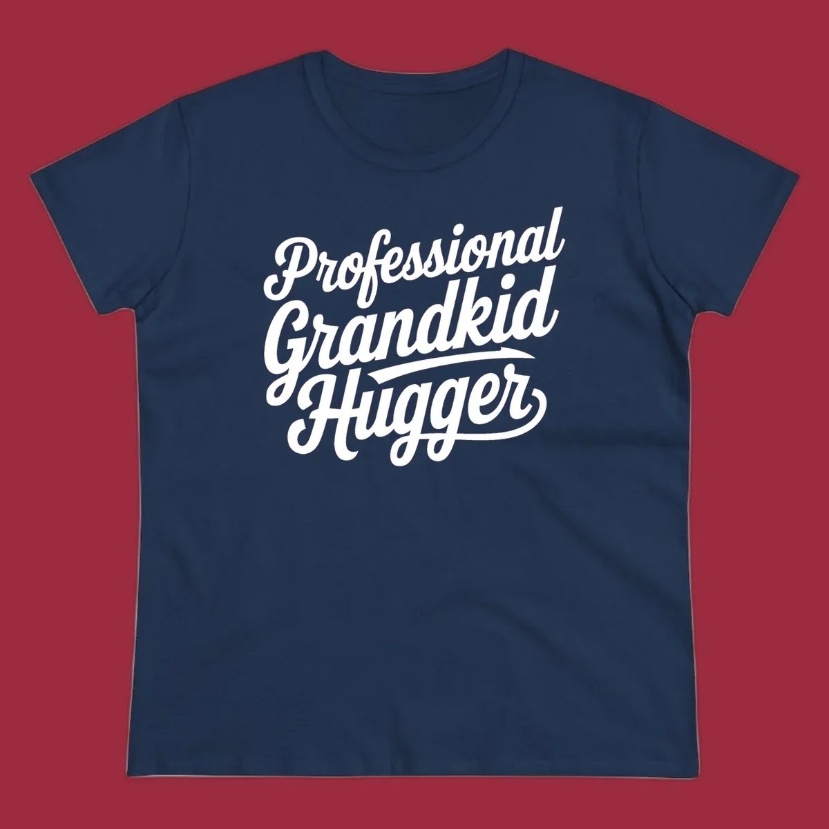 Professional Grandkid Hugger text design in white on black and black on white.