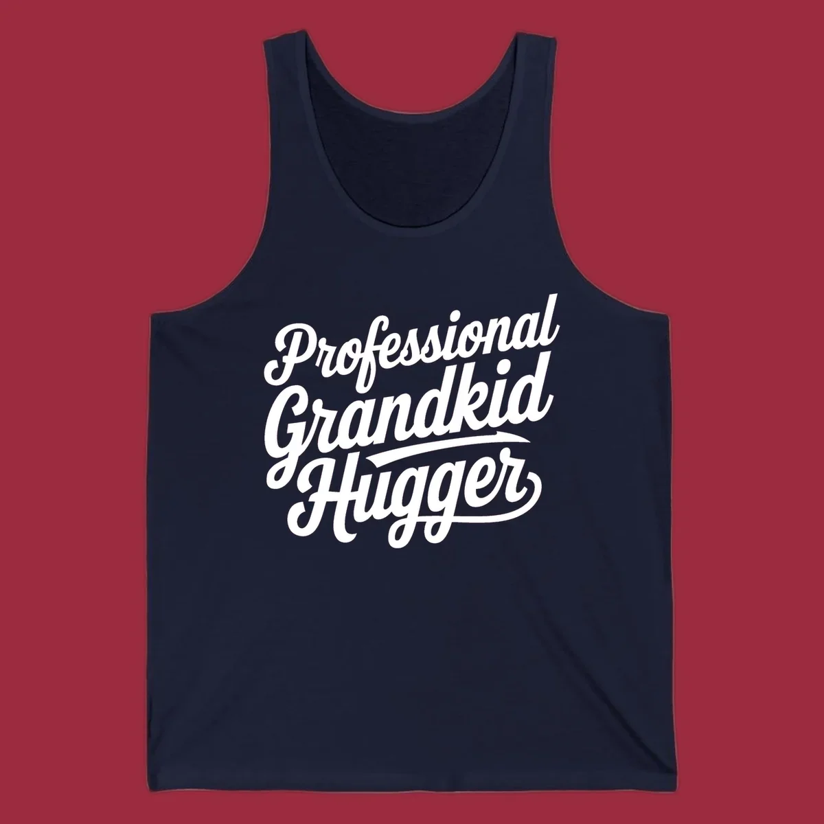 Professional Grandkid Hugger text design in white on black and black on white.
