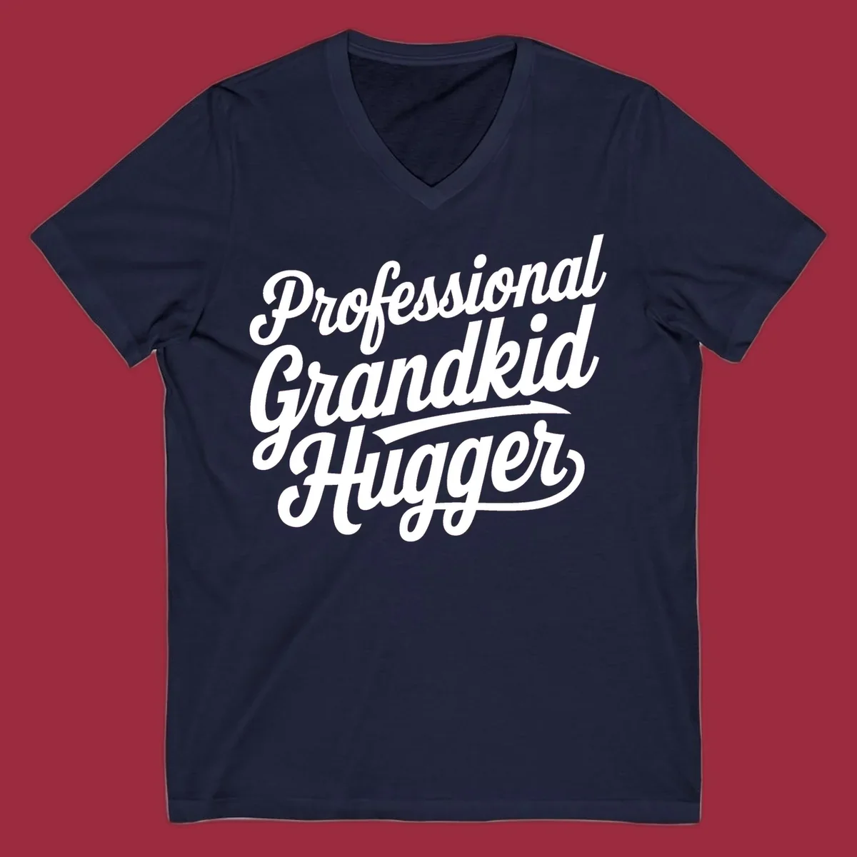 Professional Grandkid Hugger text design in white on black and black on white.