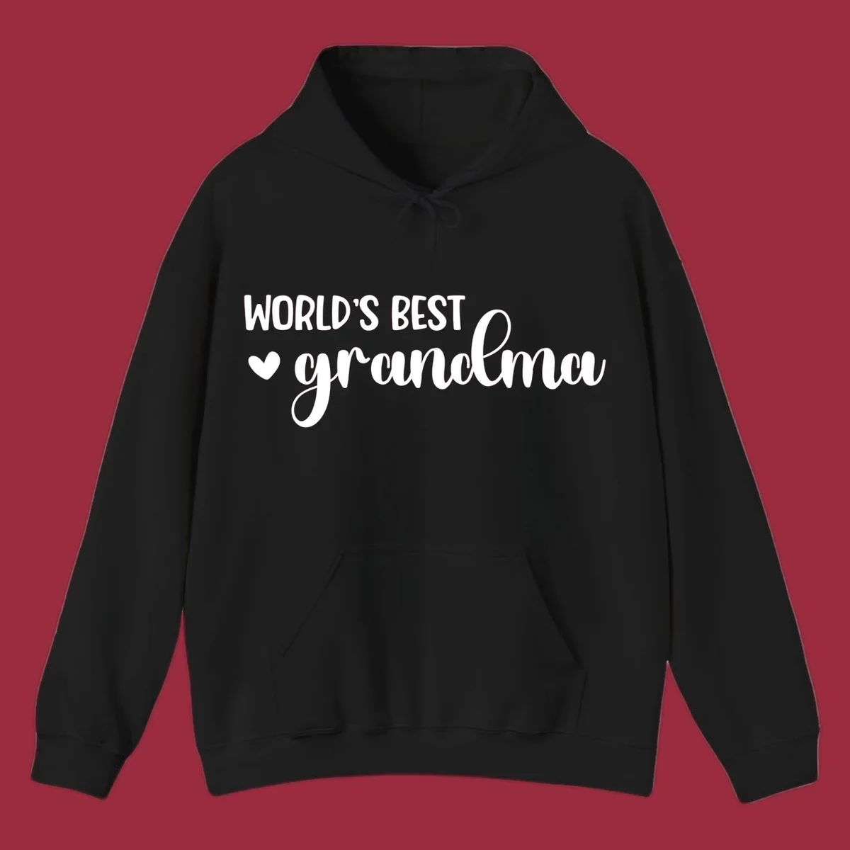 World's best grandma text with a heart graphic.
