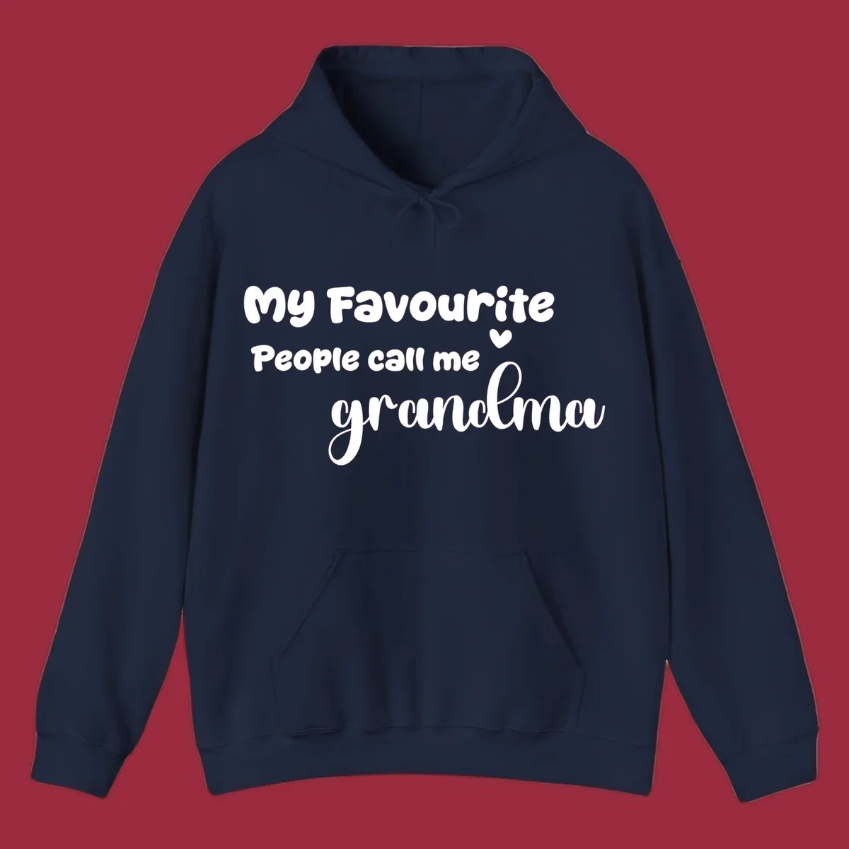 My Favourite People Call Me Grandma text design with a heart icon. Grandma love saying.