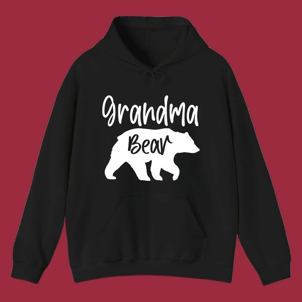Grandma Bear graphic tee design with text and bear silhouette.