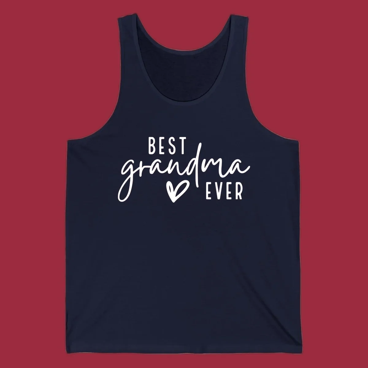 Best Grandma Ever text and heart design