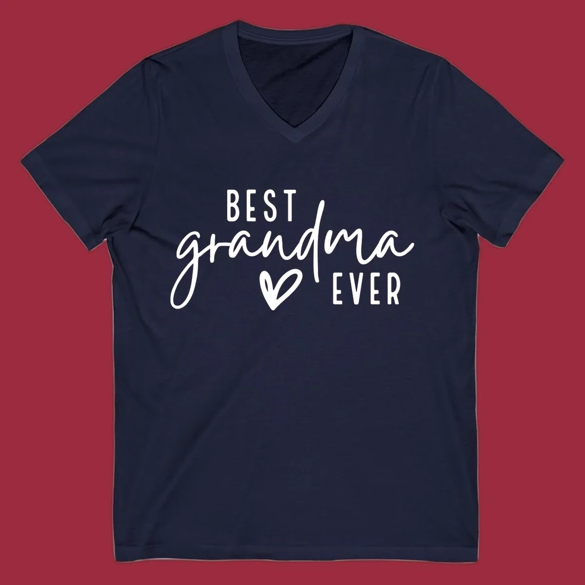 Best Grandma Ever text and heart design