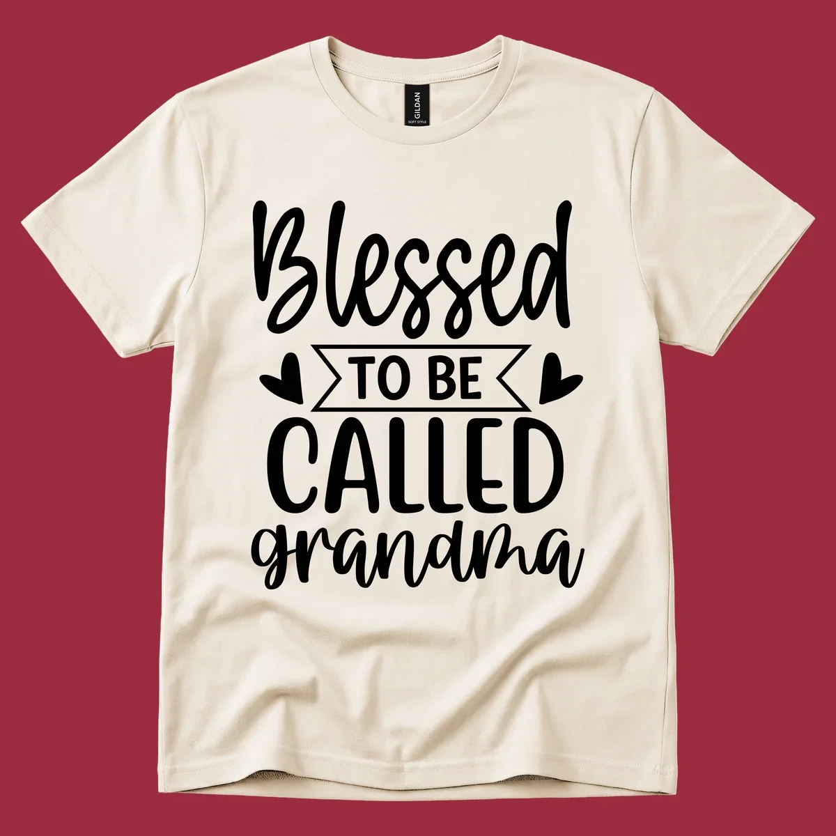 Blessed to be called grandma text with hearts