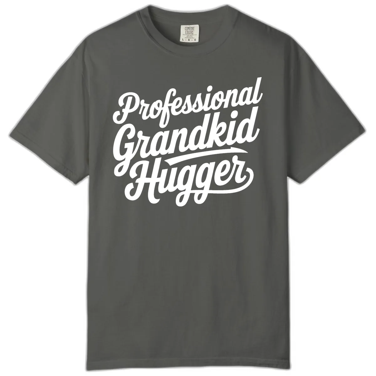 Professional Grandkid Hugger Typography Comfort Color in Pepper