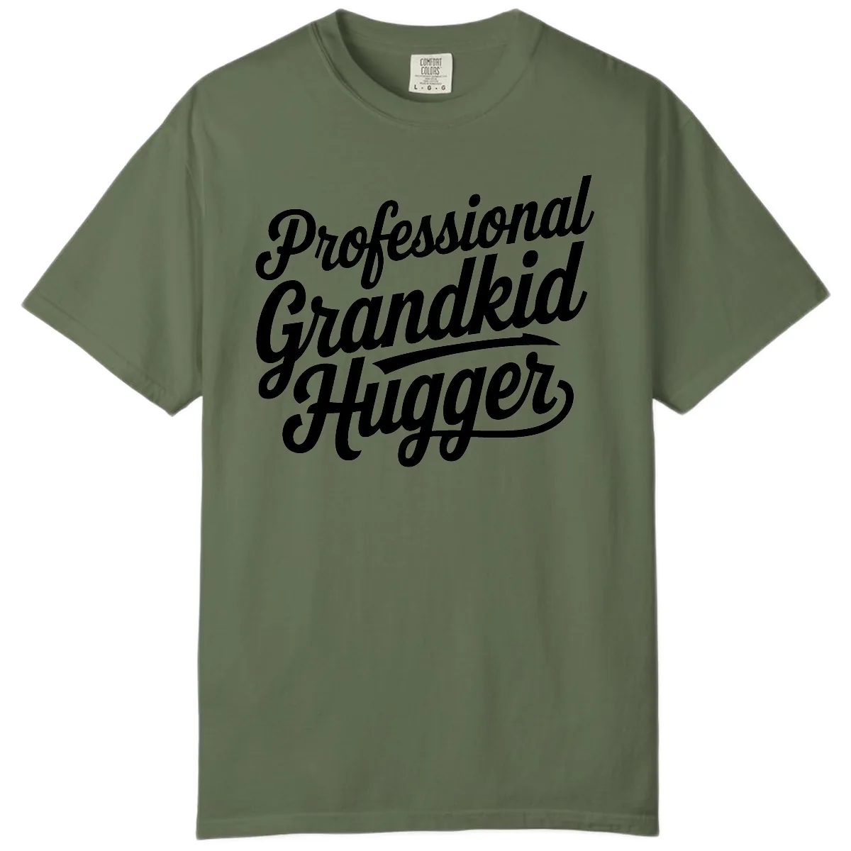 Professional Grandkid Hugger Typography Comfort Color in Sage