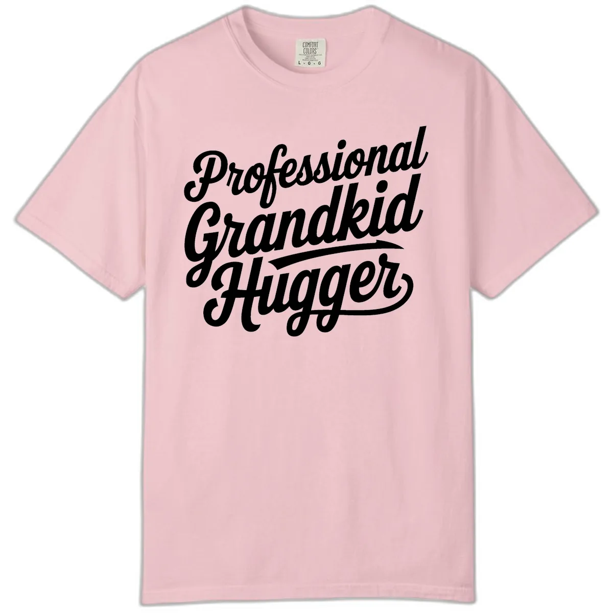 Professional Grandkid Hugger Typography Comfort Color in Blossom
