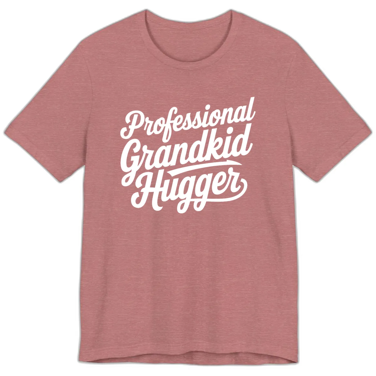 Professional Grandkid Hugger Typography Premium T-Shirt in Heather Mauve