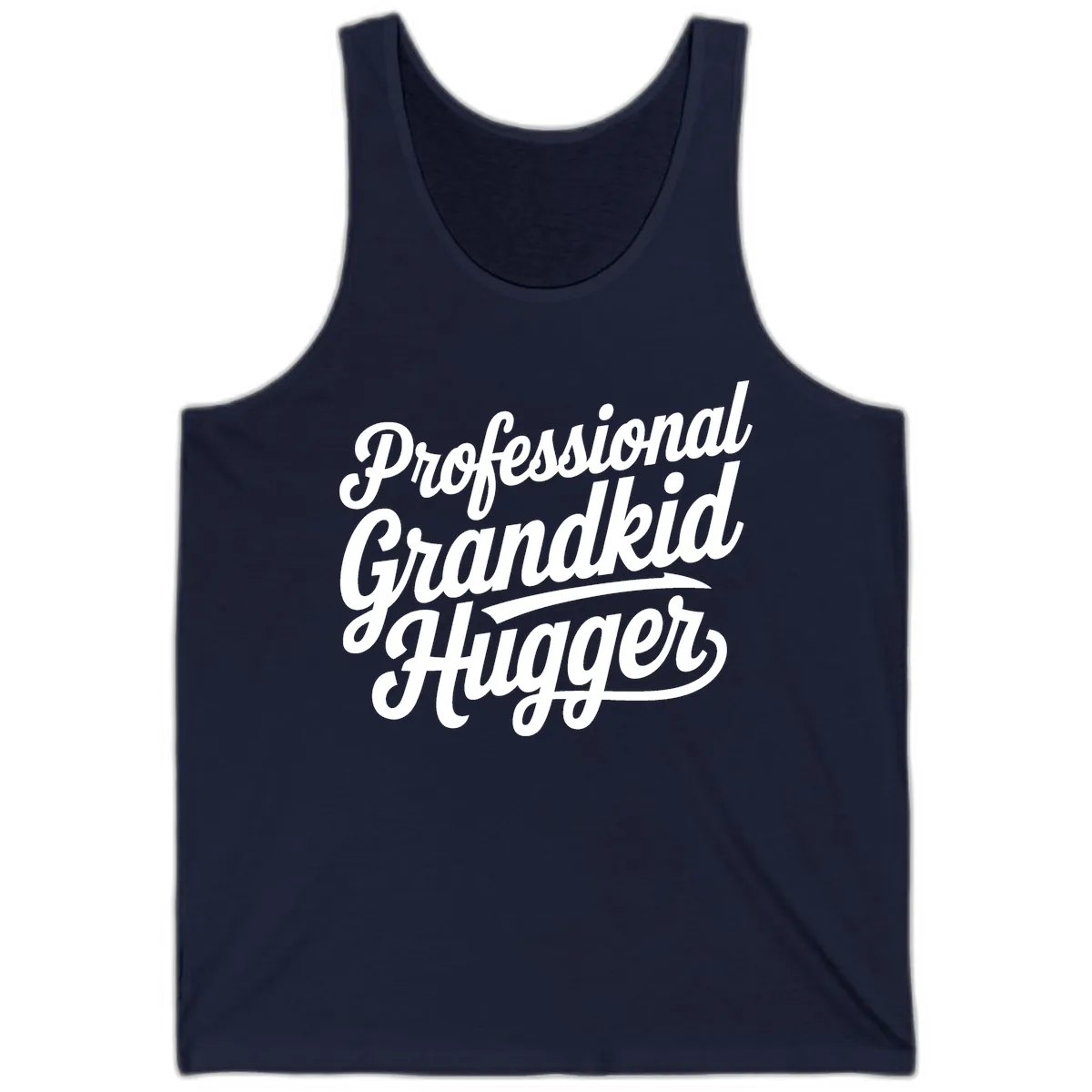 Professional Grandkid Hugger Typography Tank in Navy