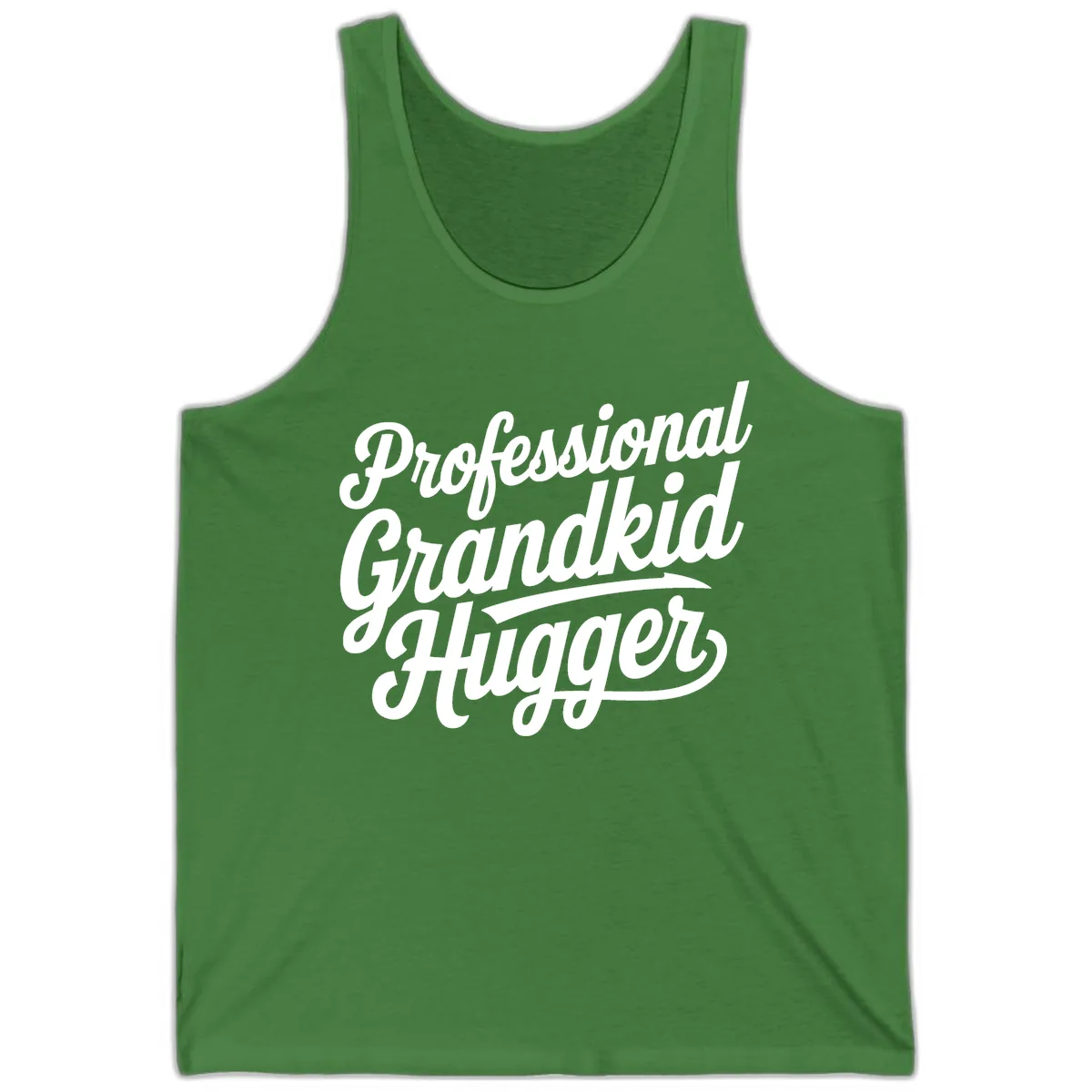 Professional Grandkid Hugger Typography Tank in Leaf