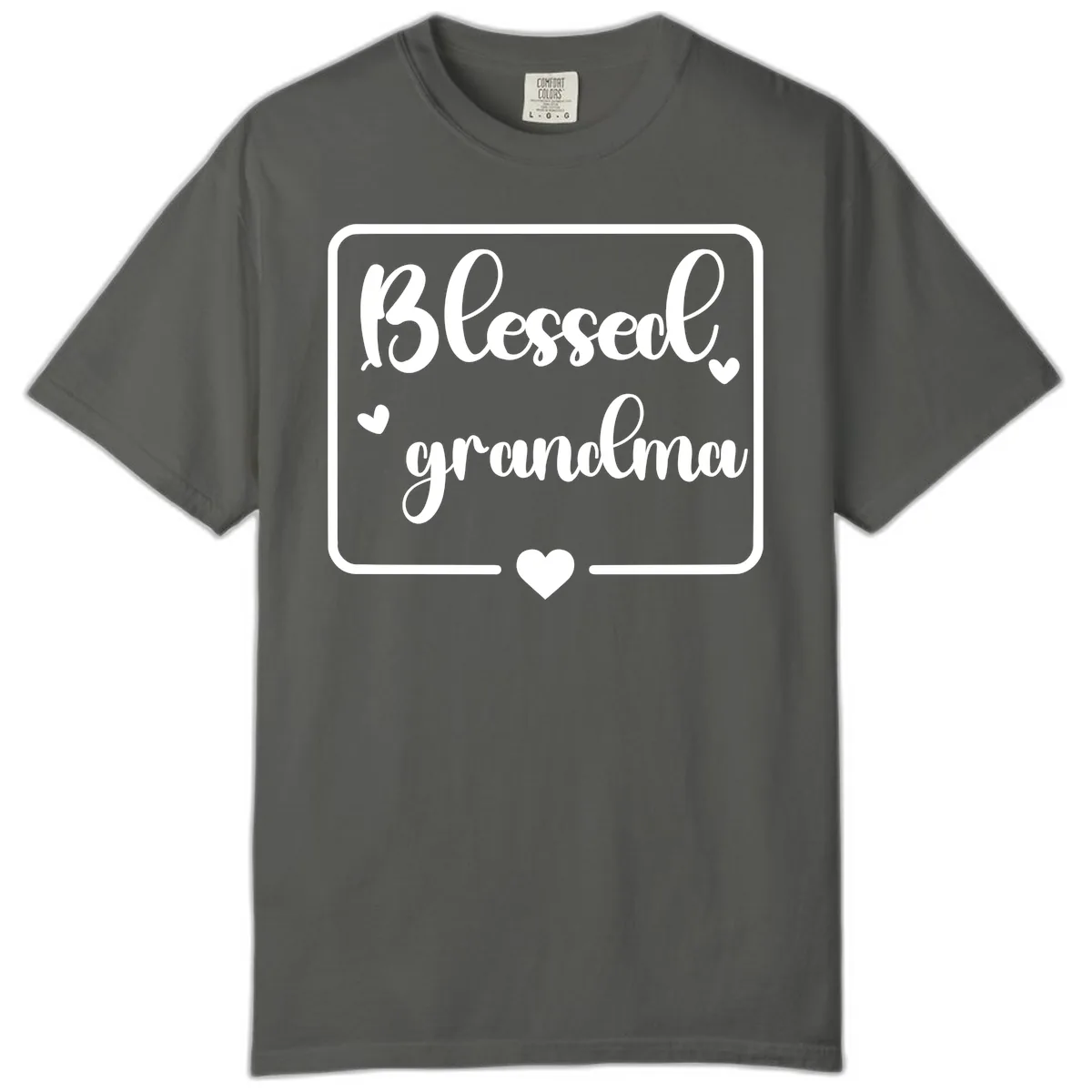 Blessed Grandma Script Design Comfort Color in Pepper
