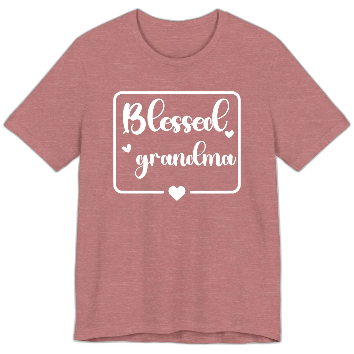 Blessed Grandma Script Design Premium T-Shirt in Heather Mauve