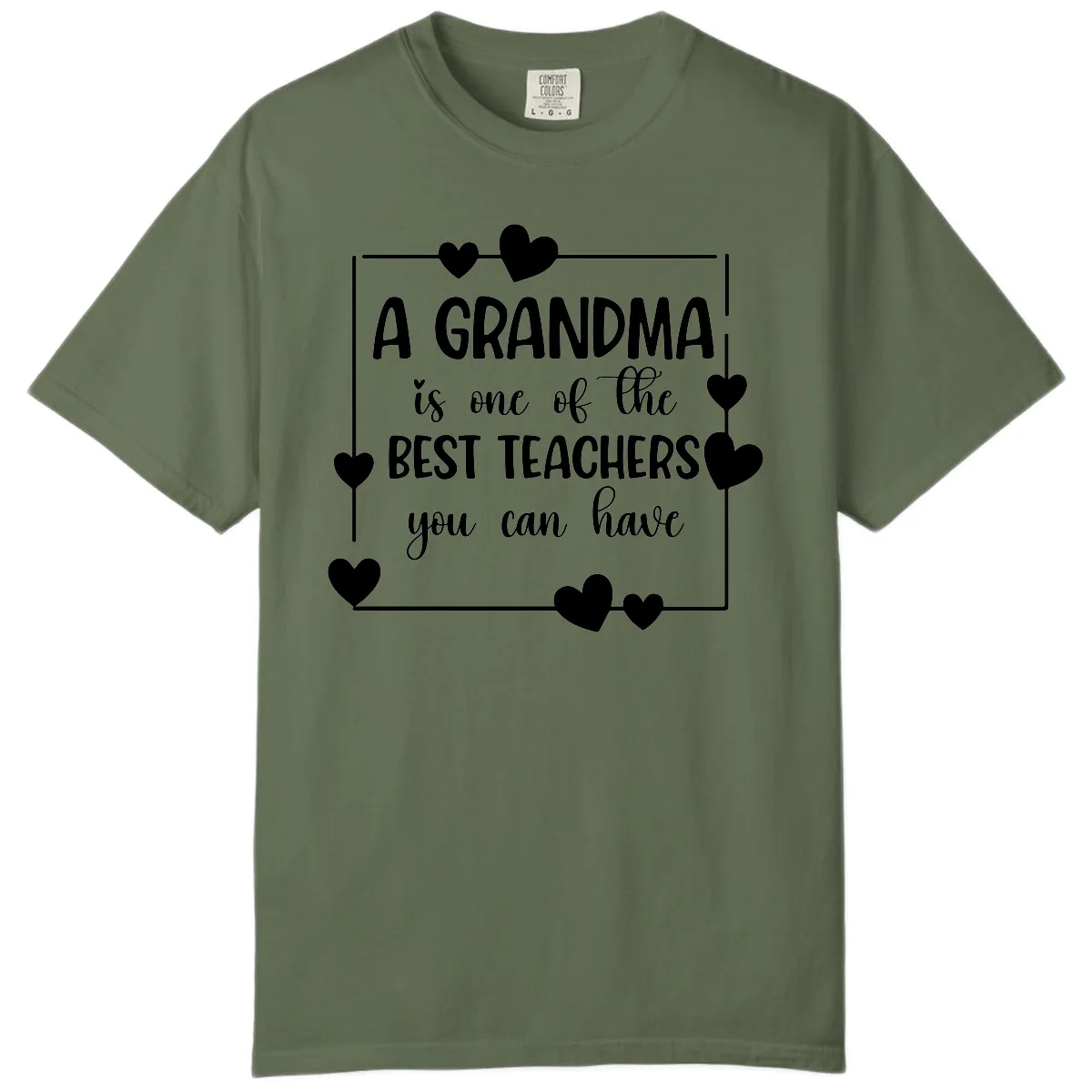 Grandma Is A Best Teacher Design Comfort Color in Sage