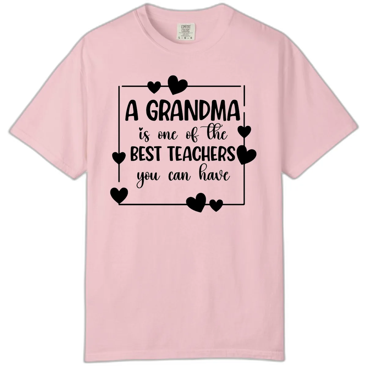 Grandma Is A Best Teacher Design Comfort Color in Blossom