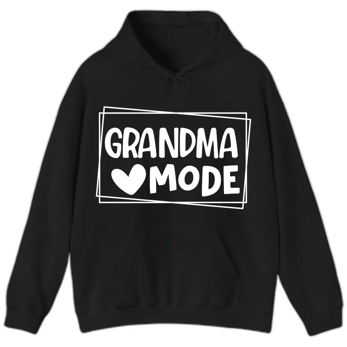 Grandma Mode Activated Shirt Hoodie in Black