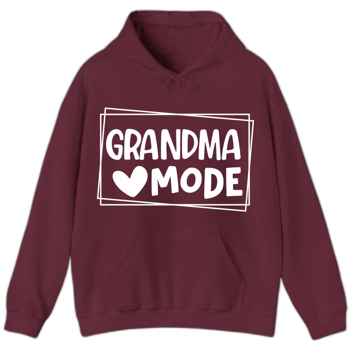 Grandma Mode Activated Shirt Hoodie in Maroon