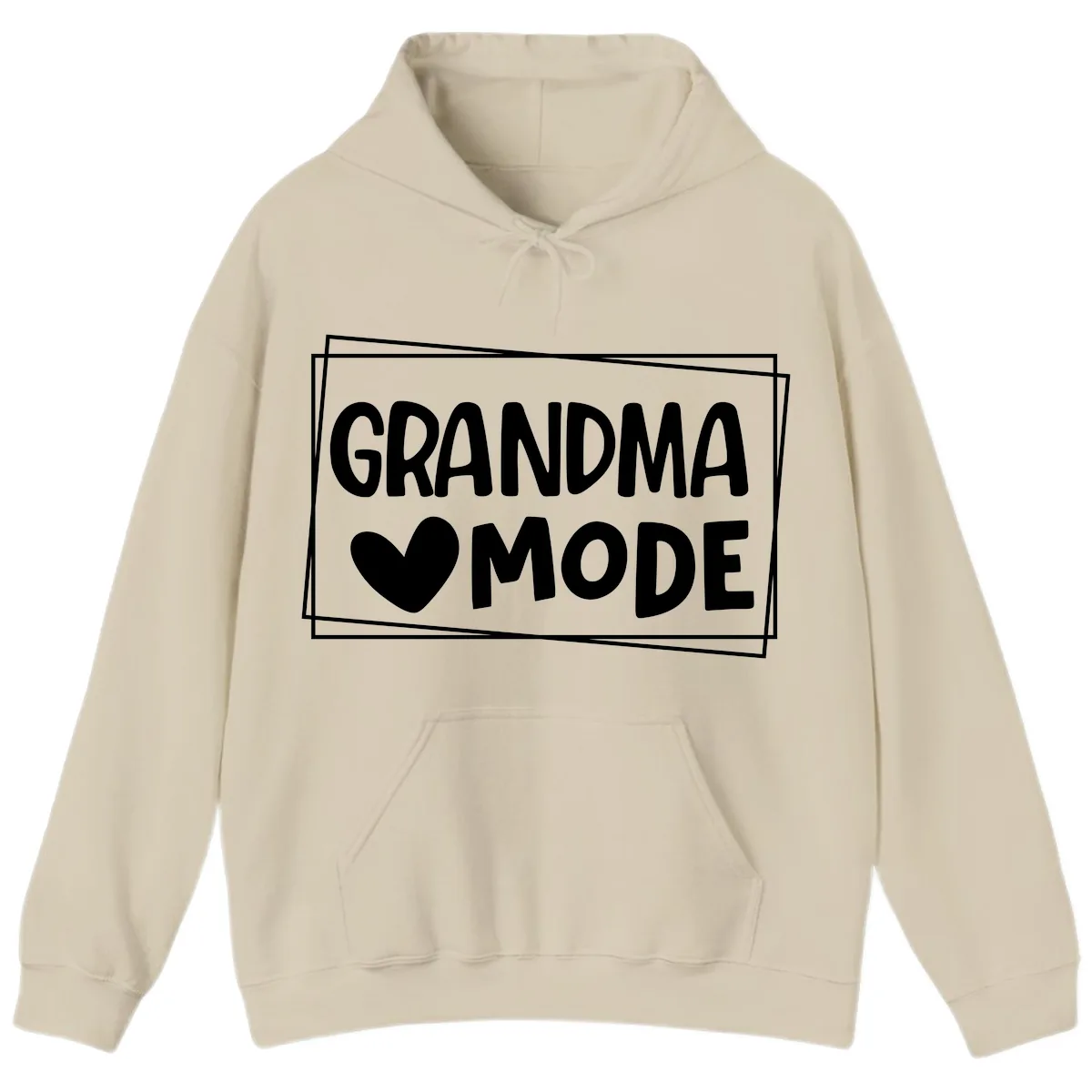 Grandma Mode Activated Shirt Hoodie in Sand