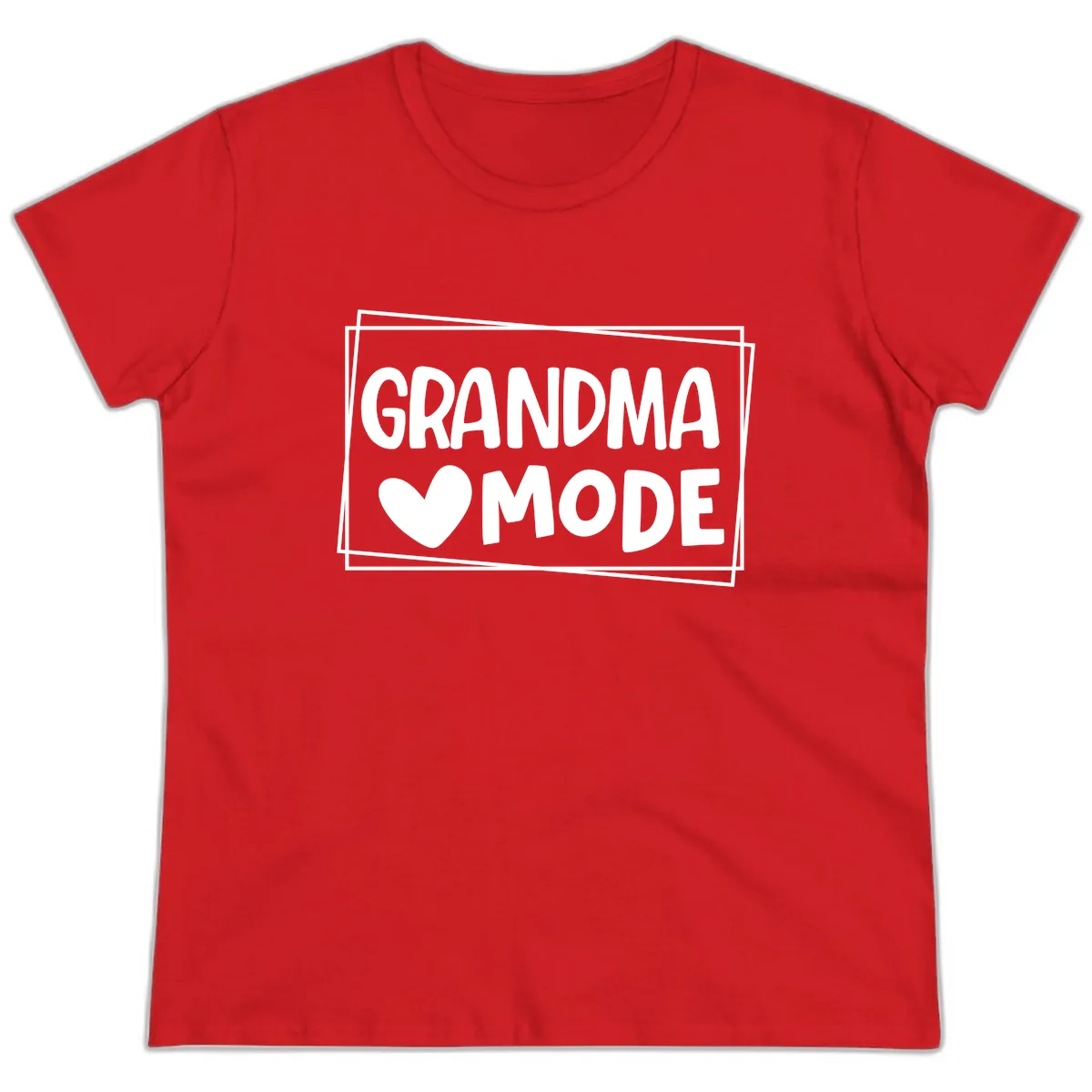 Grandma Mode Activated Shirt Ladies Tee in Red