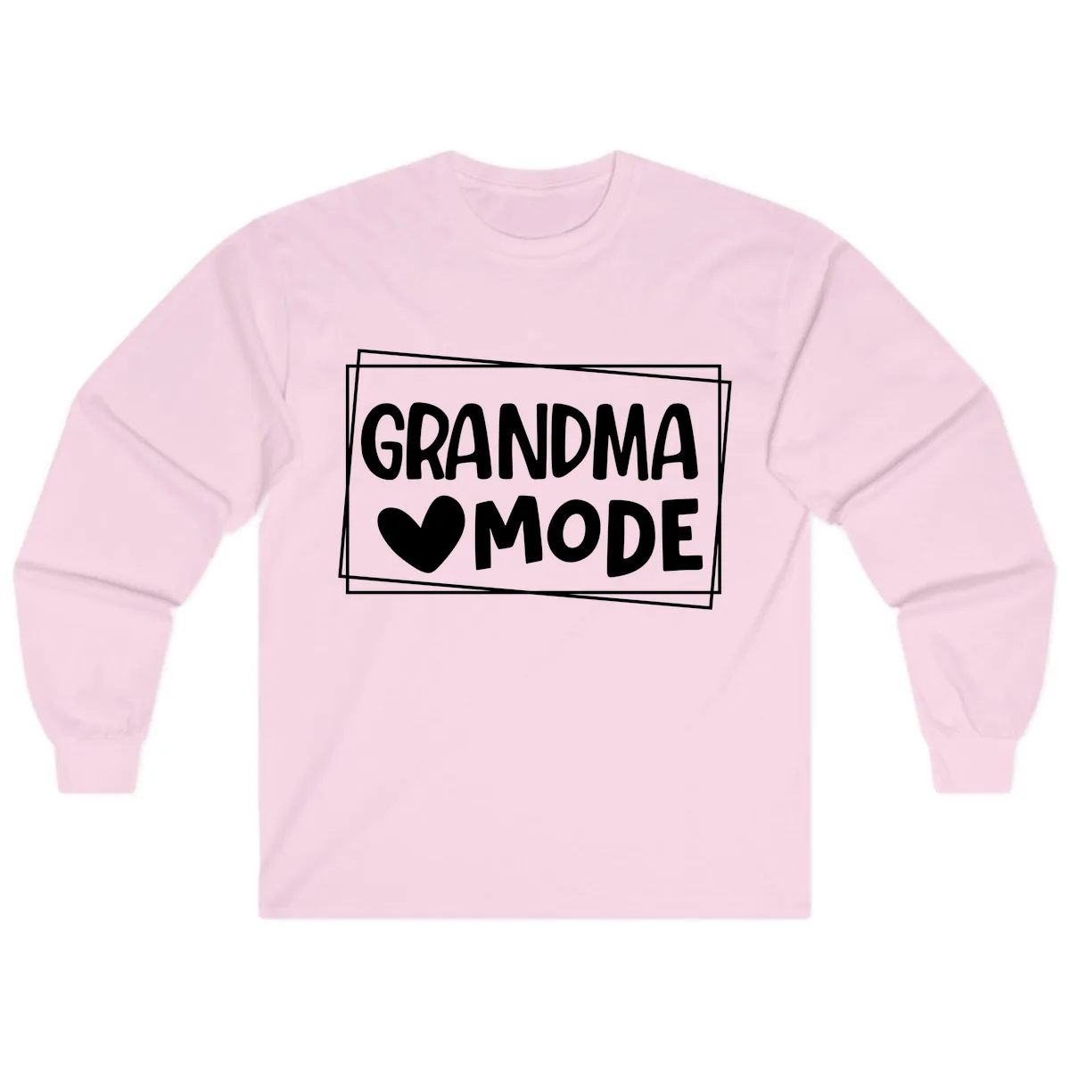 Grandma Mode Activated Shirt Long Sleeve in Light Pink