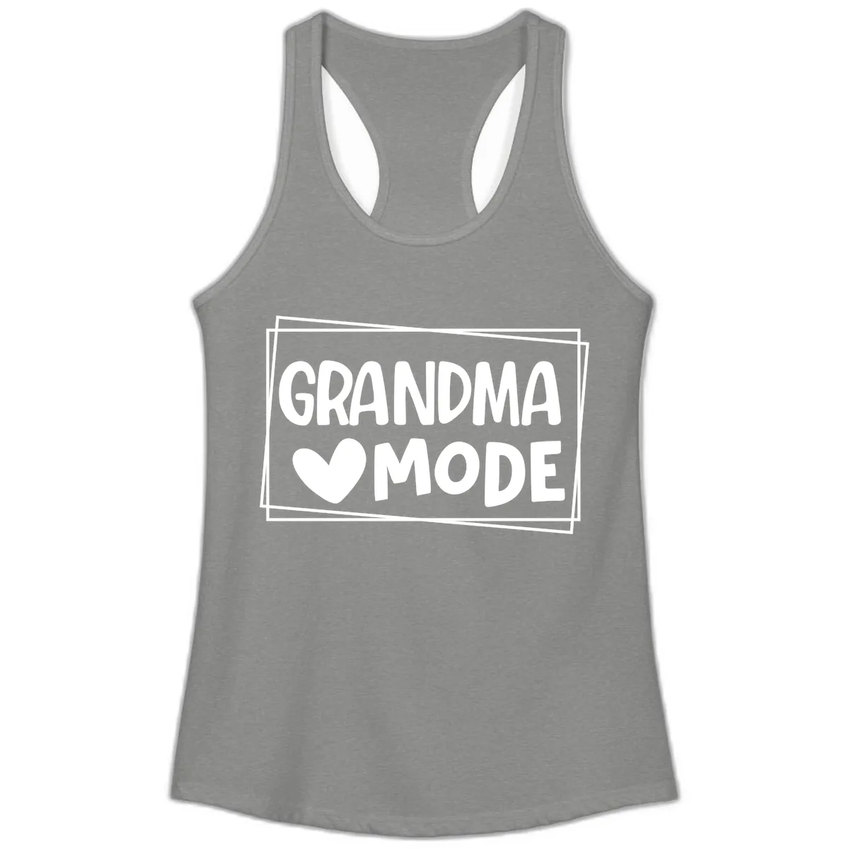Grandma Mode Activated Shirt Ladies Tank in Heather Grey