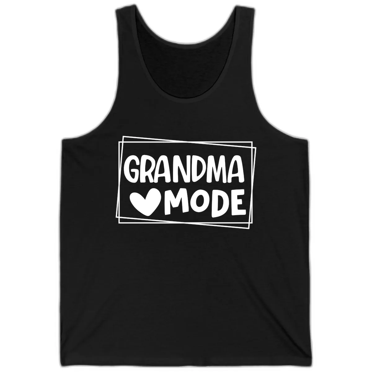 Grandma Mode Activated Shirt Tank in Black