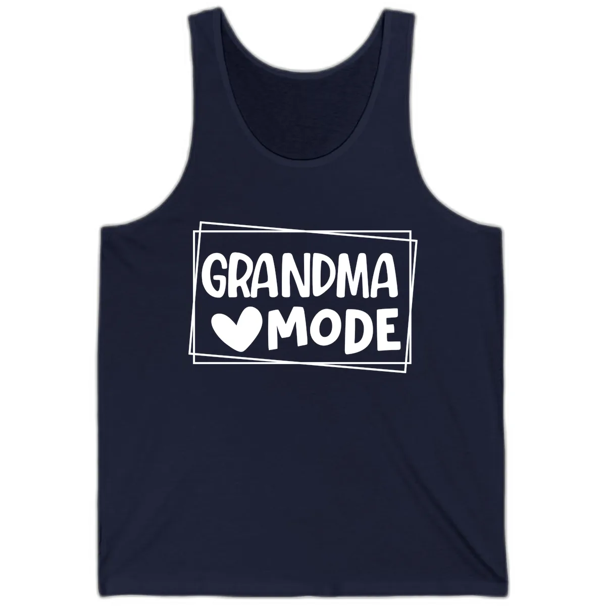 Grandma Mode Activated Shirt Tank in Navy