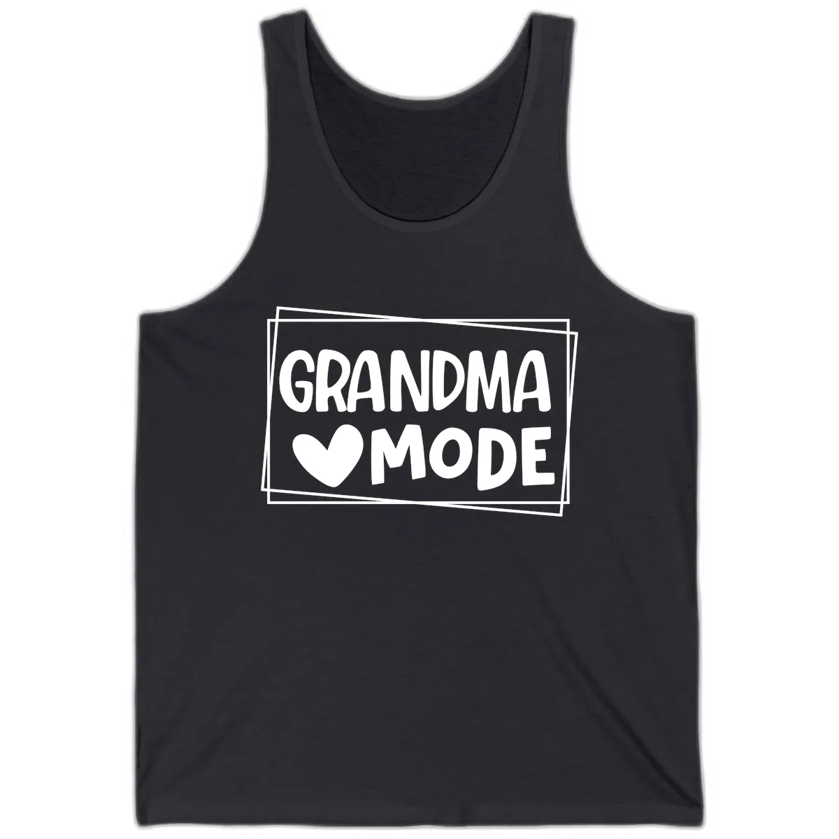 Grandma Mode Activated Shirt Tank in Dark Grey