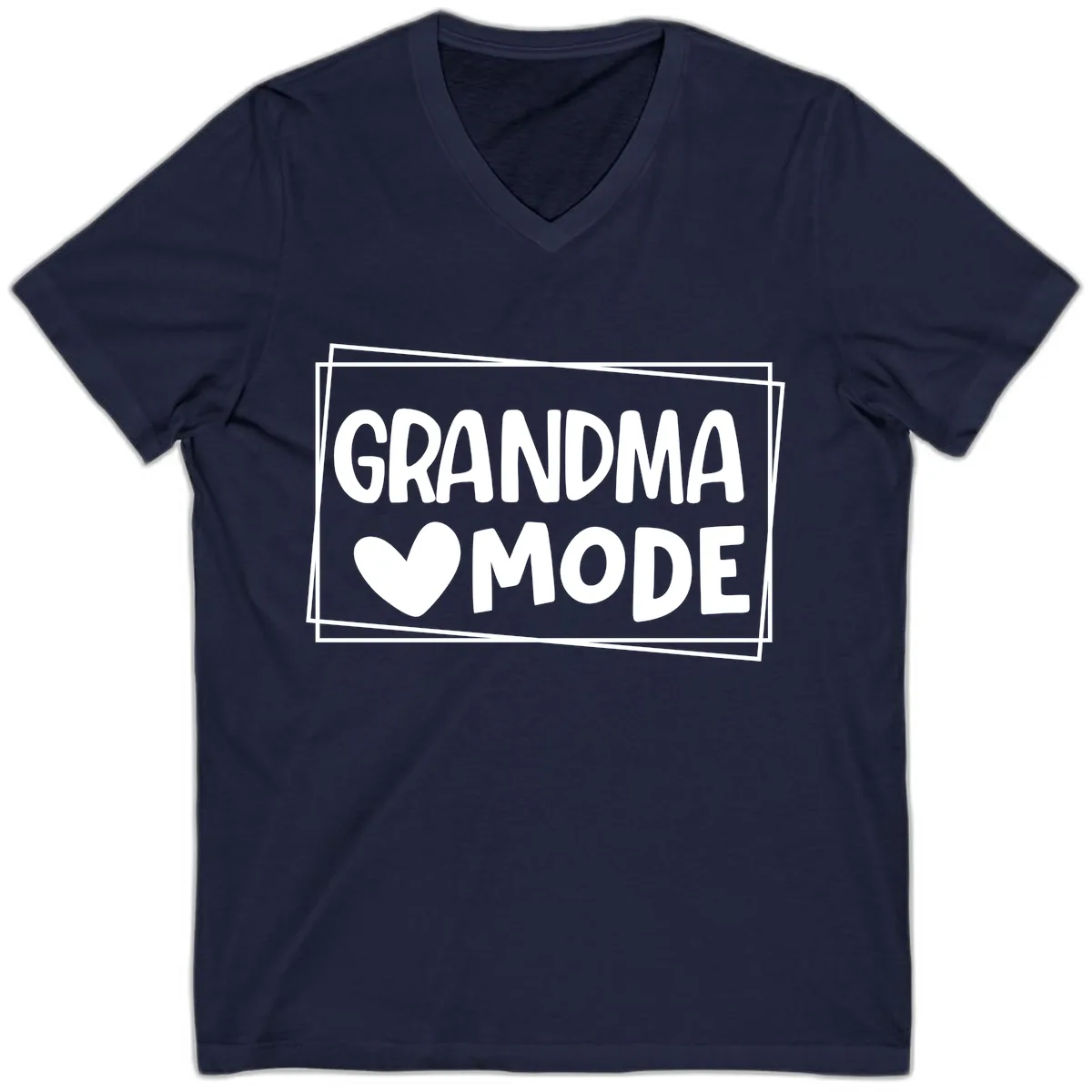 Grandma Mode Activated Shirt V-Neck in Navy
