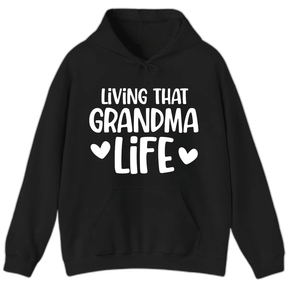 Living That Grandma Life Hoodie in Black
