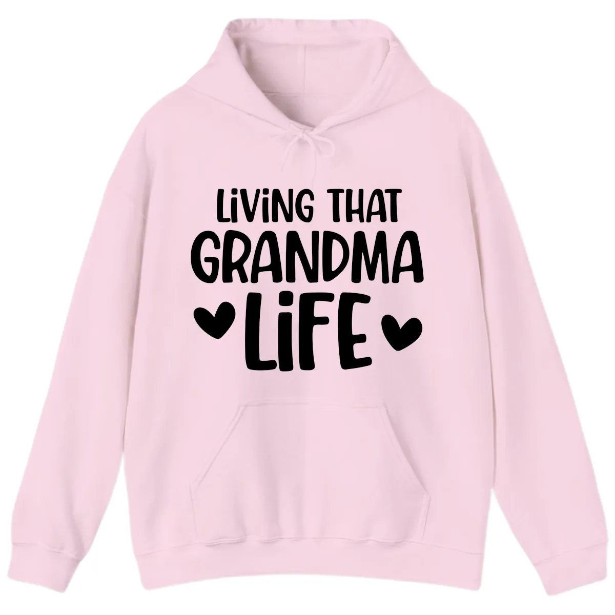 Living That Grandma Life Hoodie in Light Pink