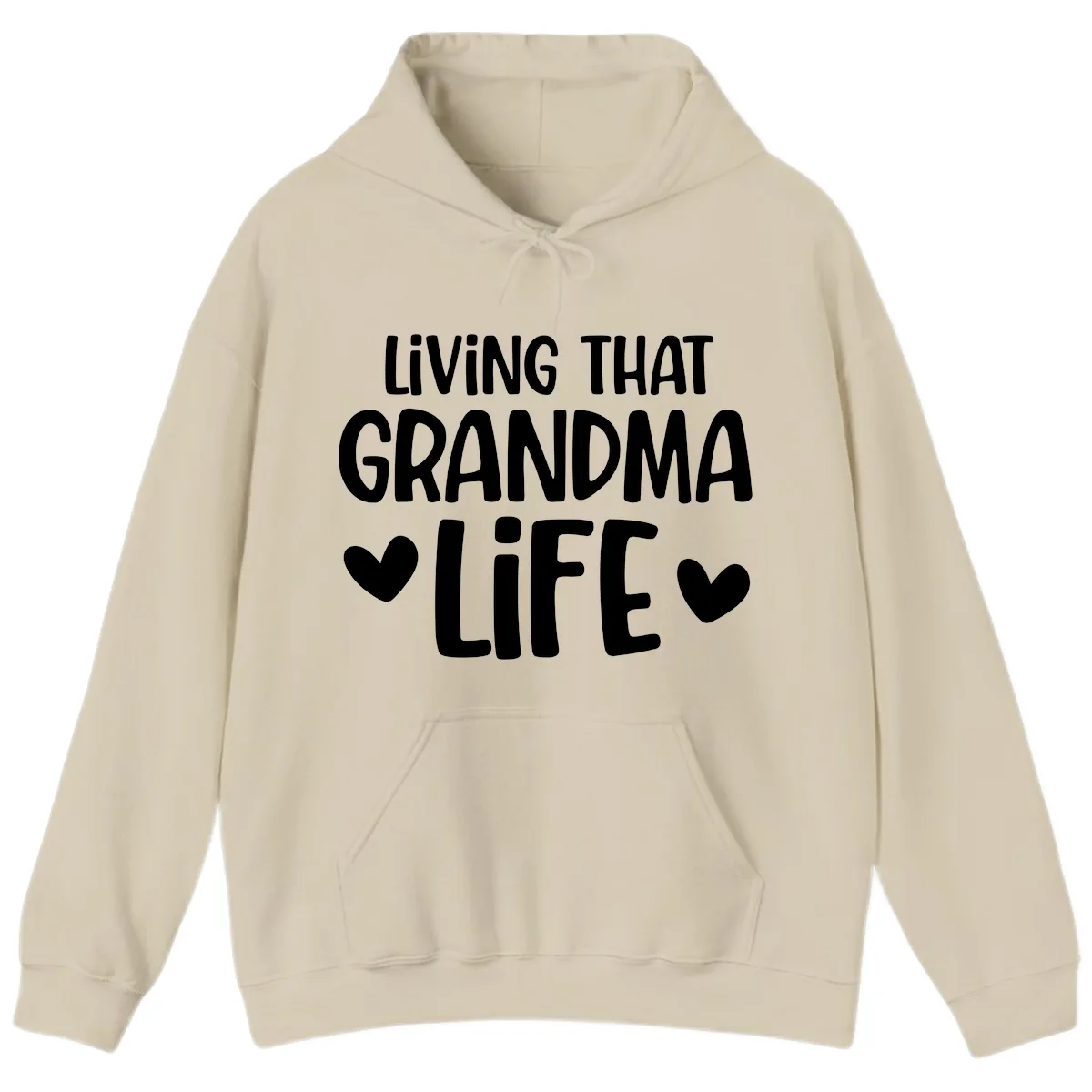 Living That Grandma Life Hoodie in Sand