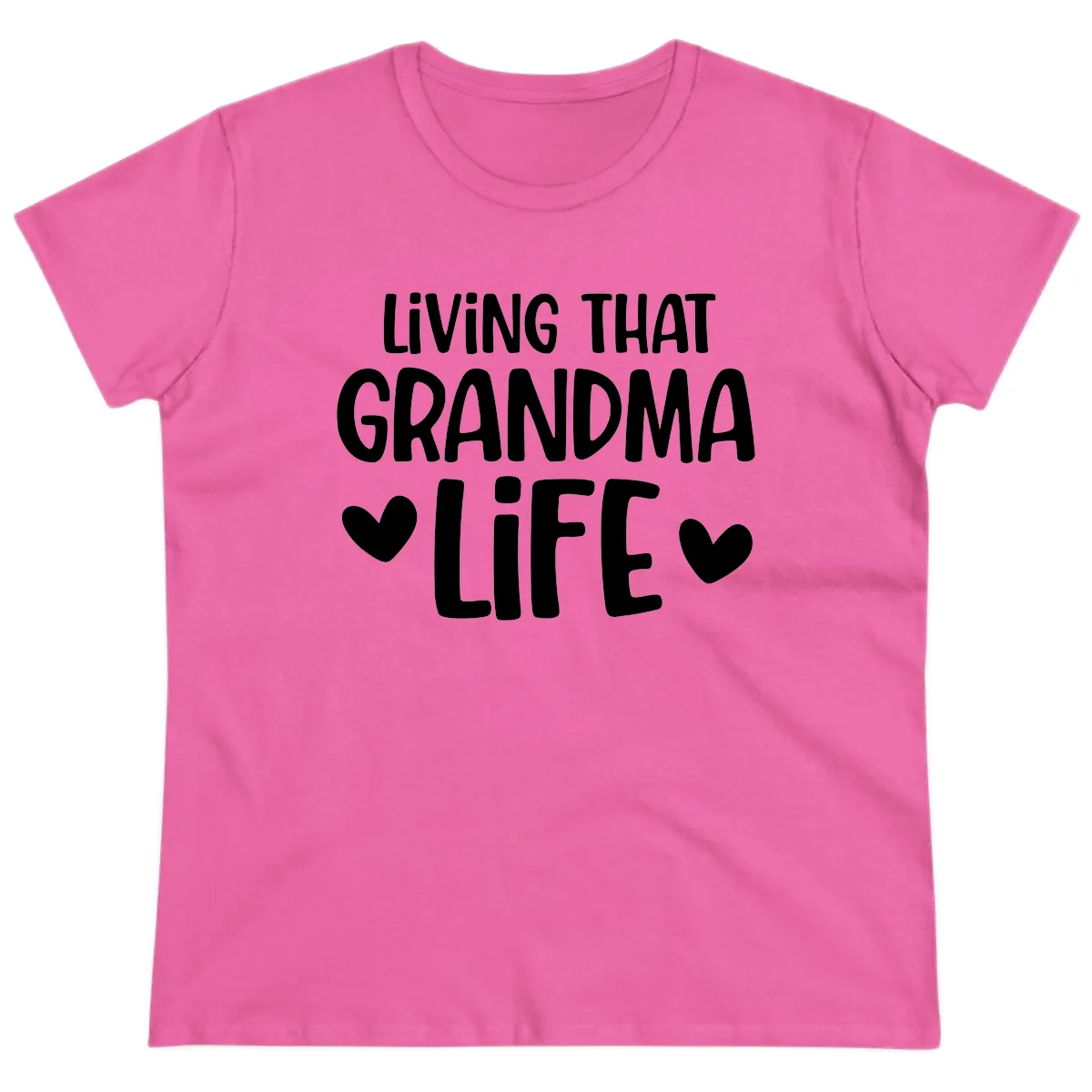 Living That Grandma Life Ladies Tee in Azalea