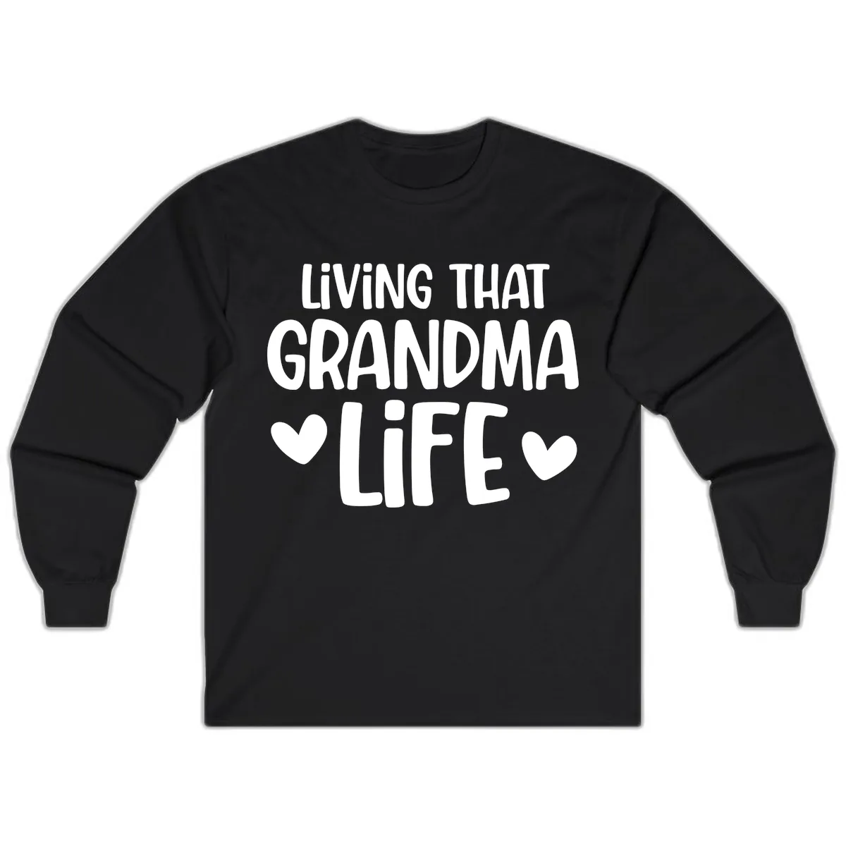Living That Grandma Life Long Sleeve in Black