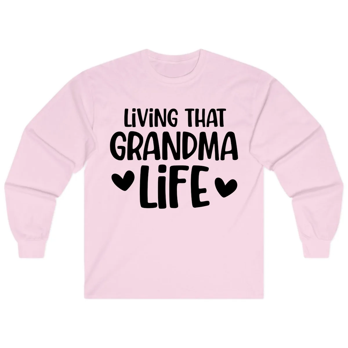 Living That Grandma Life Long Sleeve in Light Pink