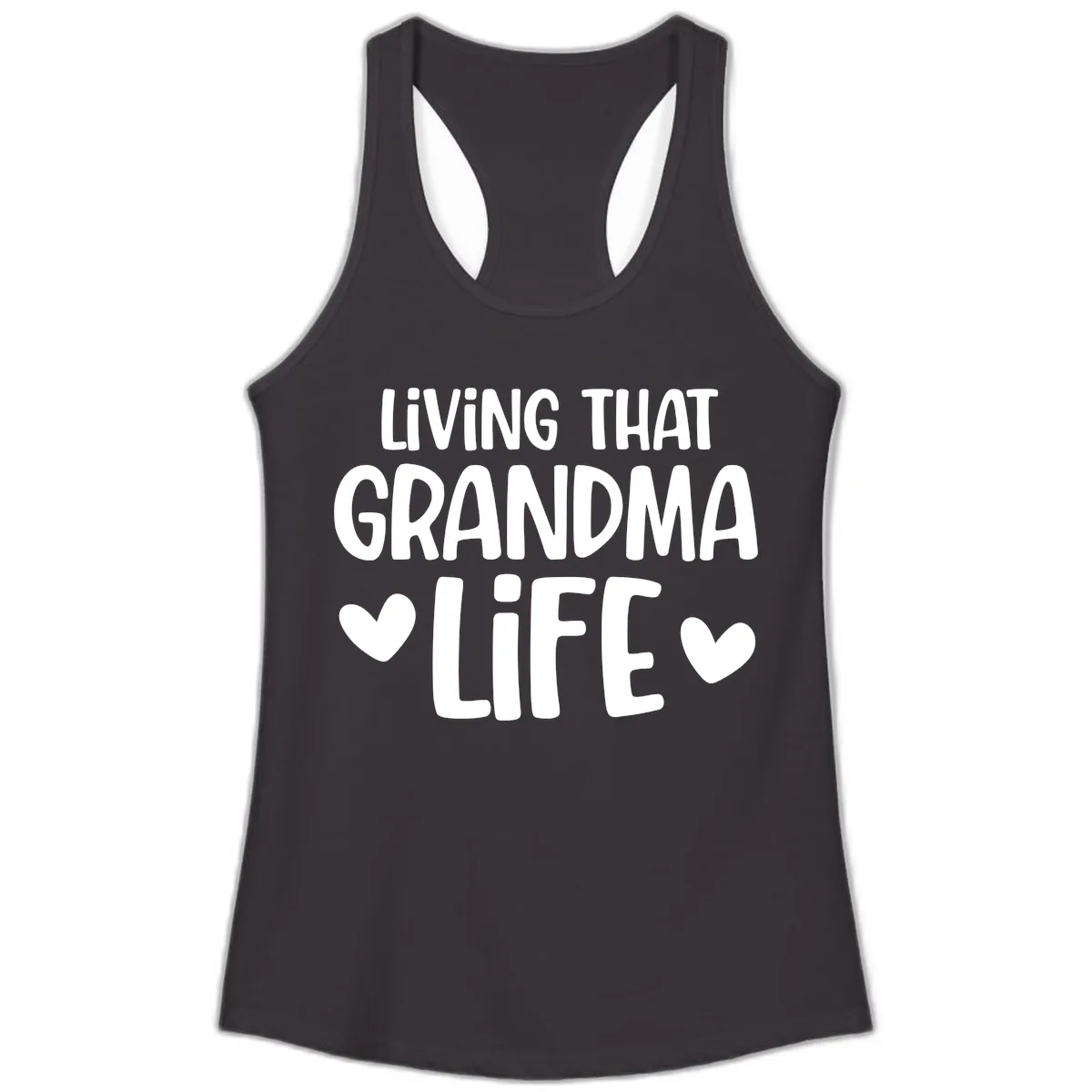 Living That Grandma Life Ladies Tank in Black