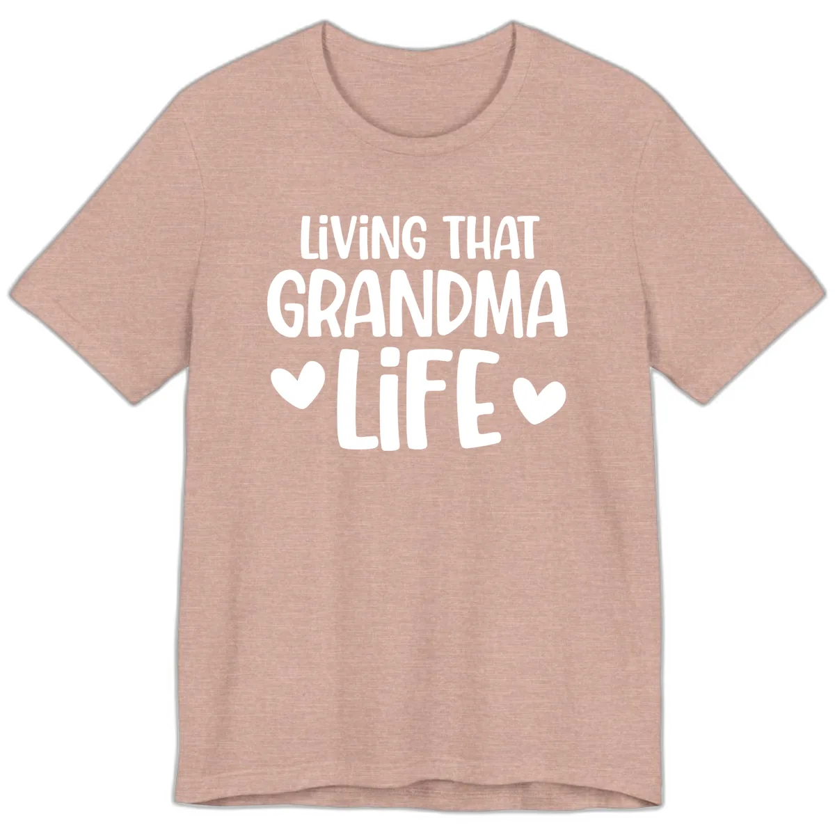 Living That Grandma Life Premium T-Shirt in Heather Prism Peach