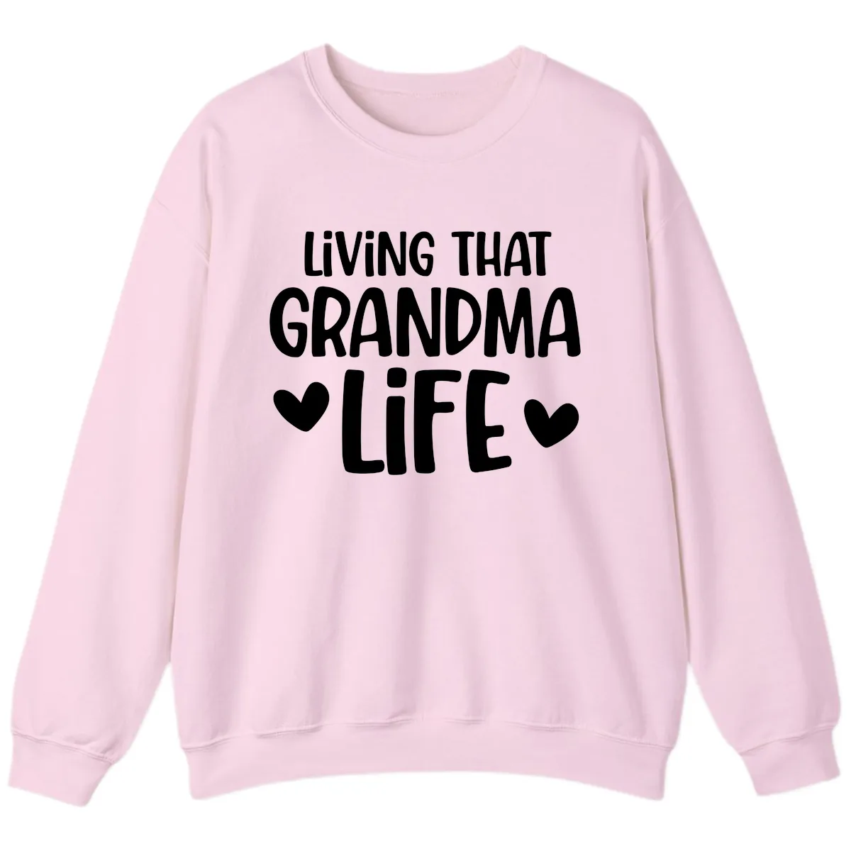 Living That Grandma Life Sweatshirt in Light Pink