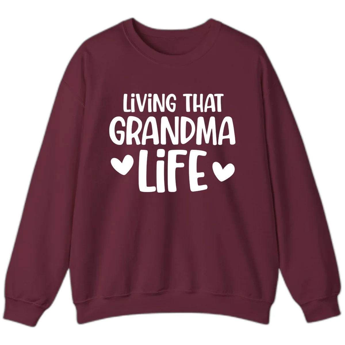 Living That Grandma Life Sweatshirt in Maroon