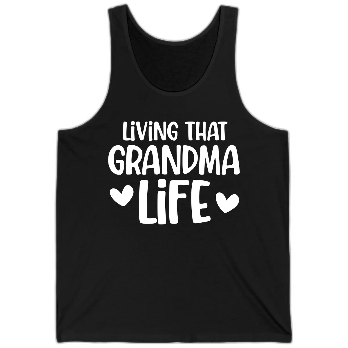 Living That Grandma Life Tank in Black