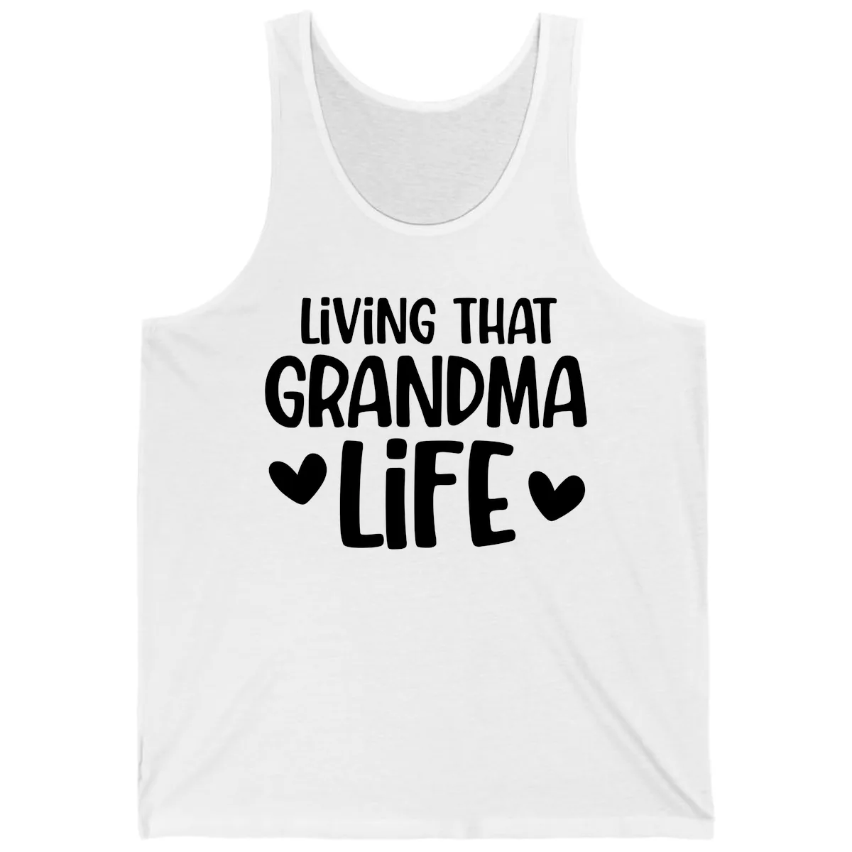 Living That Grandma Life Tank in White