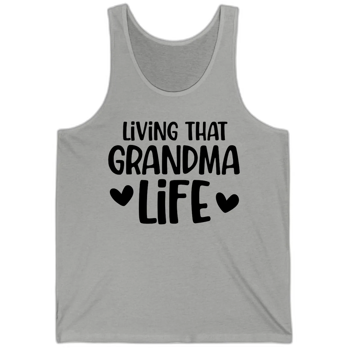 Living That Grandma Life Tank in Athletic Heather