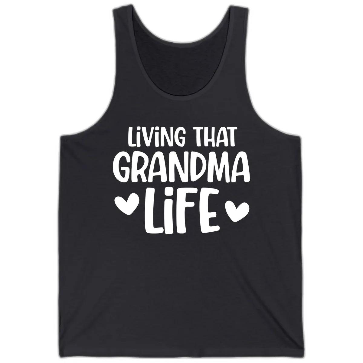 Living That Grandma Life Tank in Dark Grey