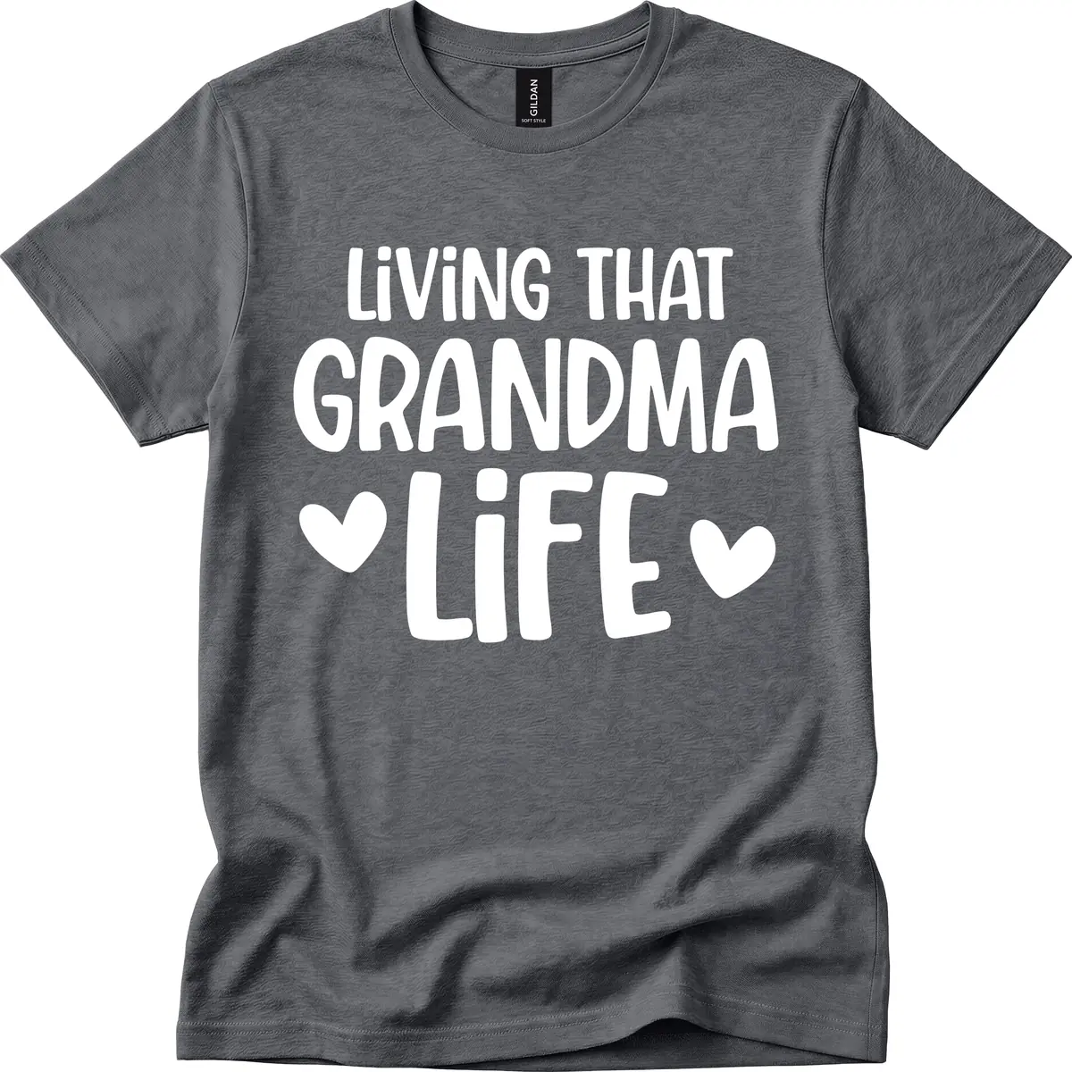 Living That Grandma Life T-Shirt in Dark Heather