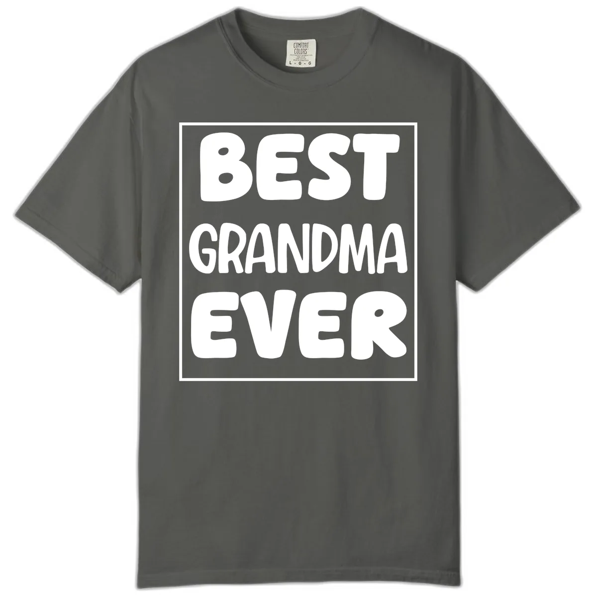 Best Grandma Ever Typography Design Comfort Color in Pepper